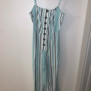 ASOS striped jumpsuit